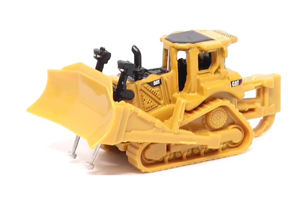 Box of 6 Caterpillar Assortment Series I, Yellow/Black - Diecast Masters 85980A - Micro Scale Diecast Model Toy Cars