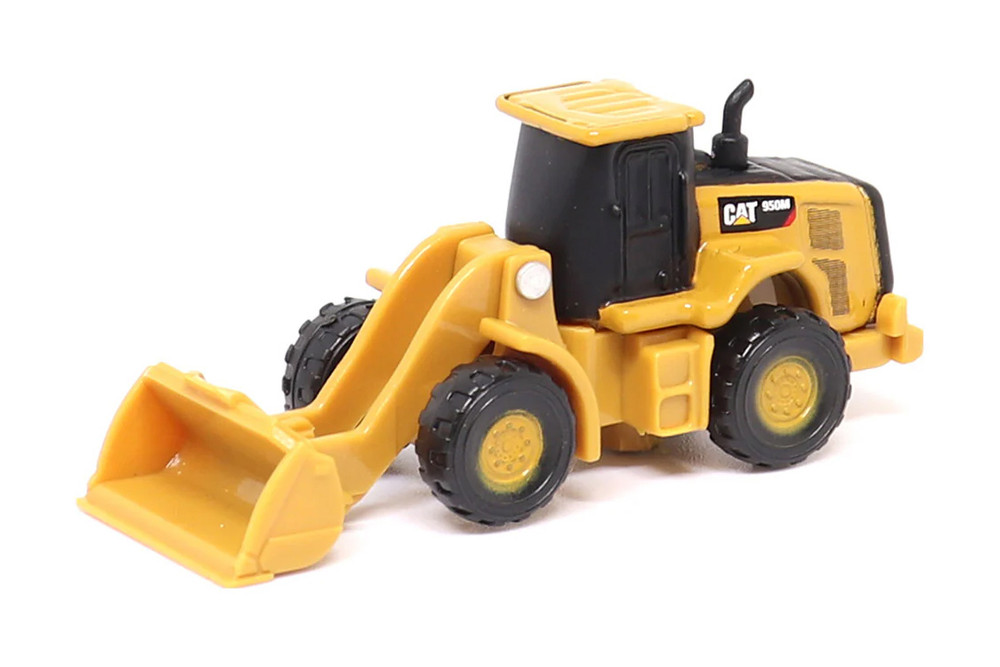 Box of 6 Caterpillar Assortment Series I, Yellow/Black - Diecast Masters 85980A - Micro Scale Diecast Model Toy Cars