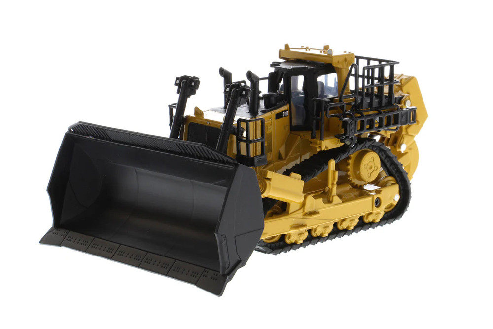 Caterpillar D11 Dozer w/2 Blades & Rear Rippers, Yellow - Diecast Masters 85637 - 1/64 Scale Diecast Model Toy Car