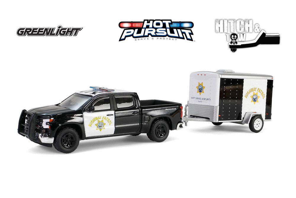 Box of 6 Hot Pursuit / Hitch & Tow Series 1, ASSTD - Greenlight 32315/24 - 1/64 Scale Diecast Model Toy Cars