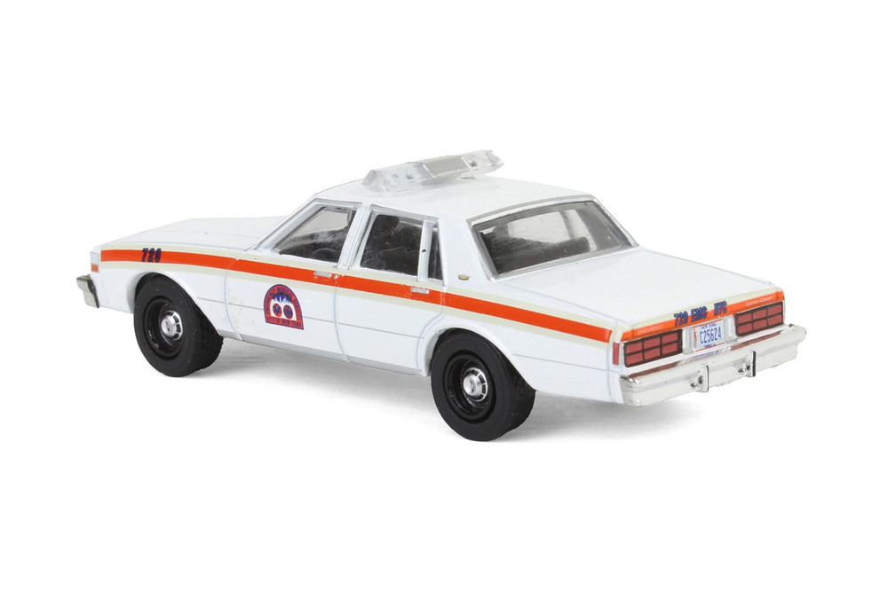1987 Chevy Caprice NYC EMS City of New York Emergency Medical Service, White - Greenlight 30442/48 - 1/64 Scale Diecast Model Toy Car