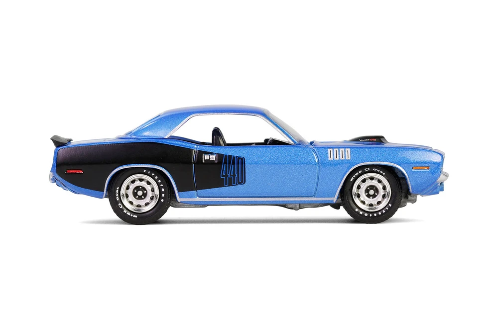 1971 Plymouth Barracuda 440 6bbl, B5 Blue - Greenlight 28160D/48 - 1/64 Scale Diecast Model Toy Car