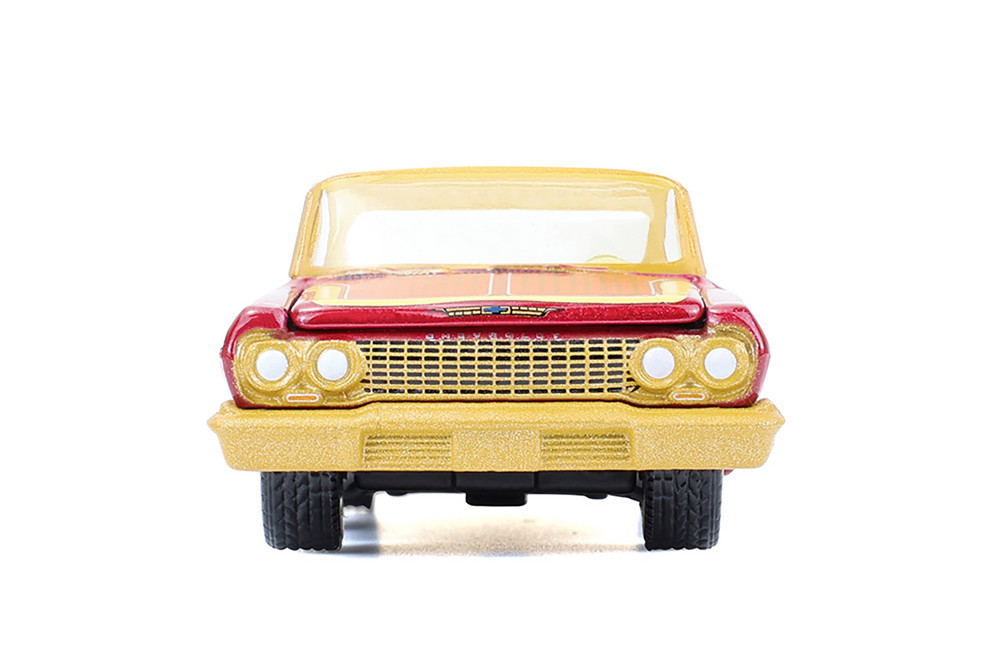 1963 Chevy Impala Lowrider "Michael Heralda Special Edition", Red/Cream - Greenlight 2020001/48 - 1/64 Scale Diecast Model Toy Car