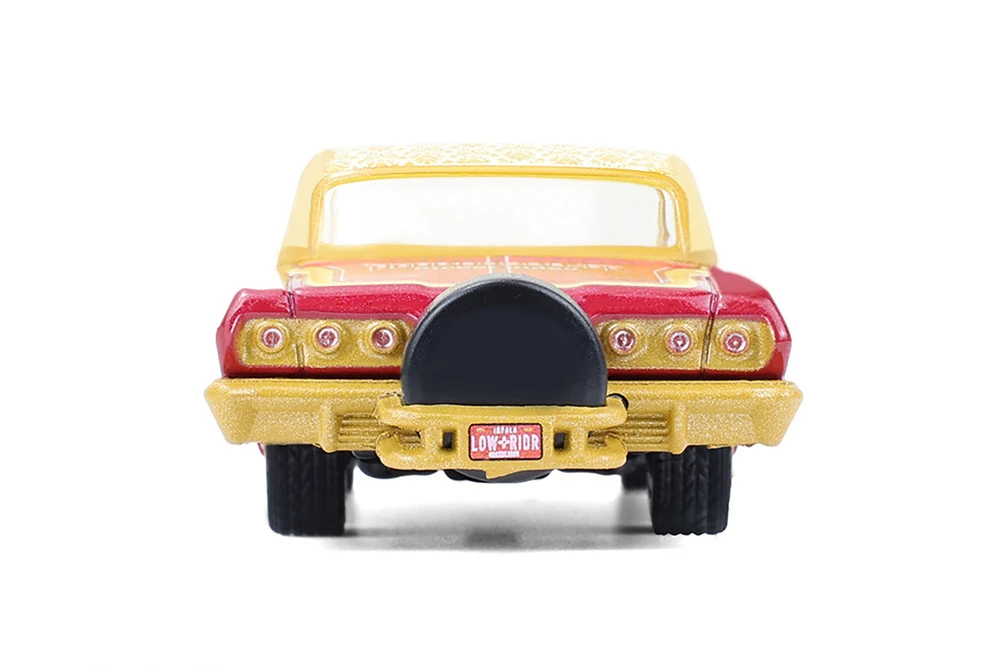1963 Chevy Impala Lowrider "Michael Heralda Special Edition", Red/Cream - Greenlight 2020001/48 - 1/64 Scale Diecast Model Toy Car