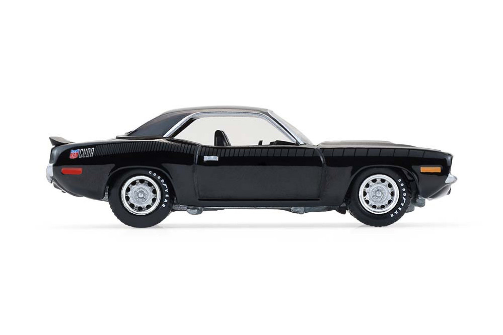 1970 Plymouth 'Cuda AAR, Black - Greenlight 37330E/48 - 1/64 Scale Diecast Model Toy Car
