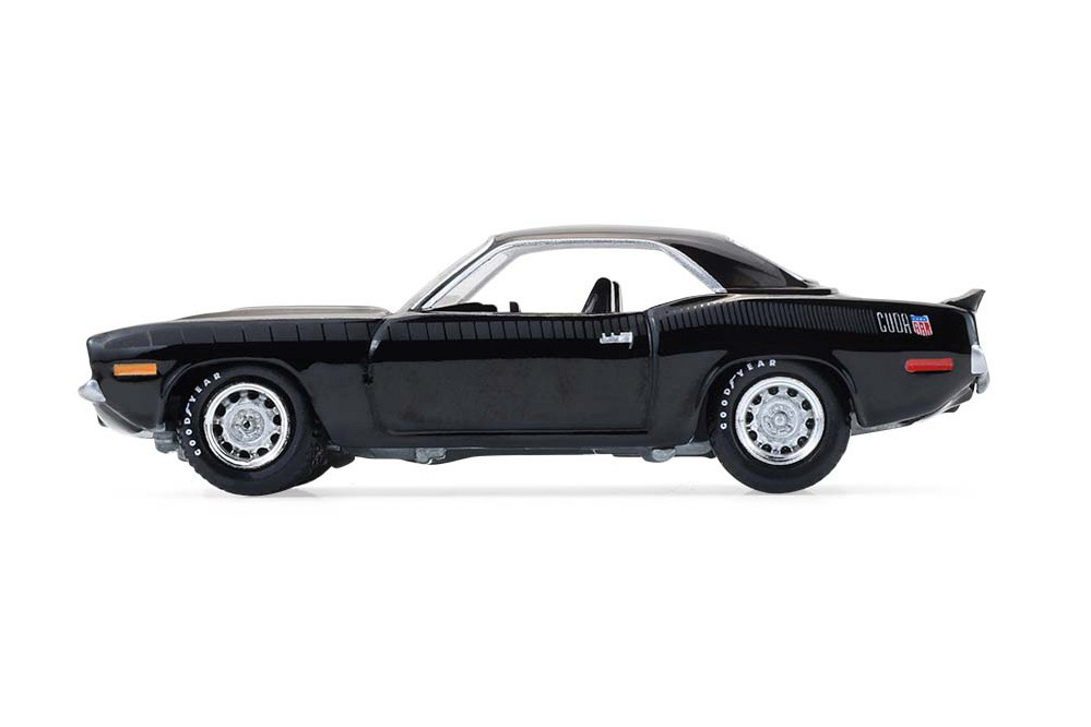 1970 Plymouth 'Cuda AAR, Black - Greenlight 37330E/48 - 1/64 Scale Diecast Model Toy Car
