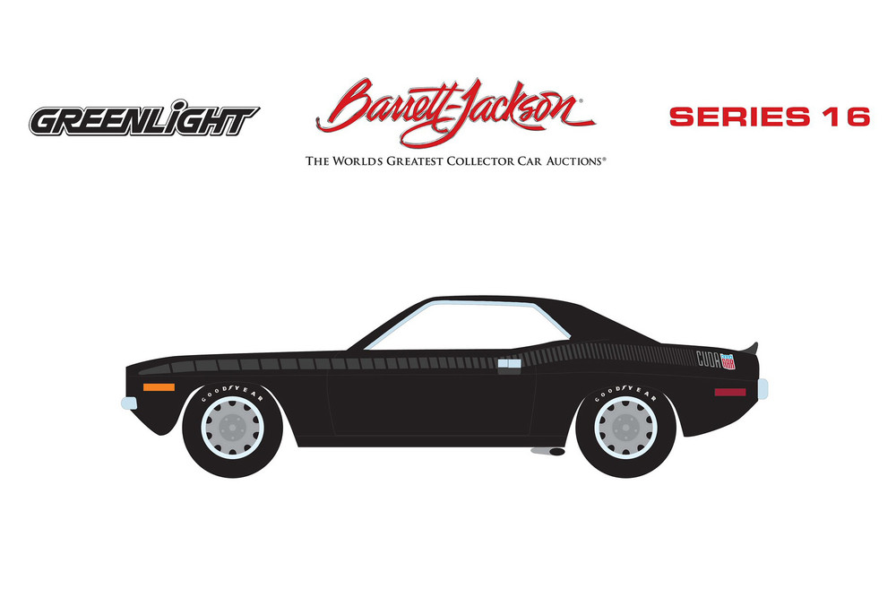 1970 Plymouth 'Cuda AAR, Black - Greenlight 37330E/48 - 1/64 Scale Diecast Model Toy Car