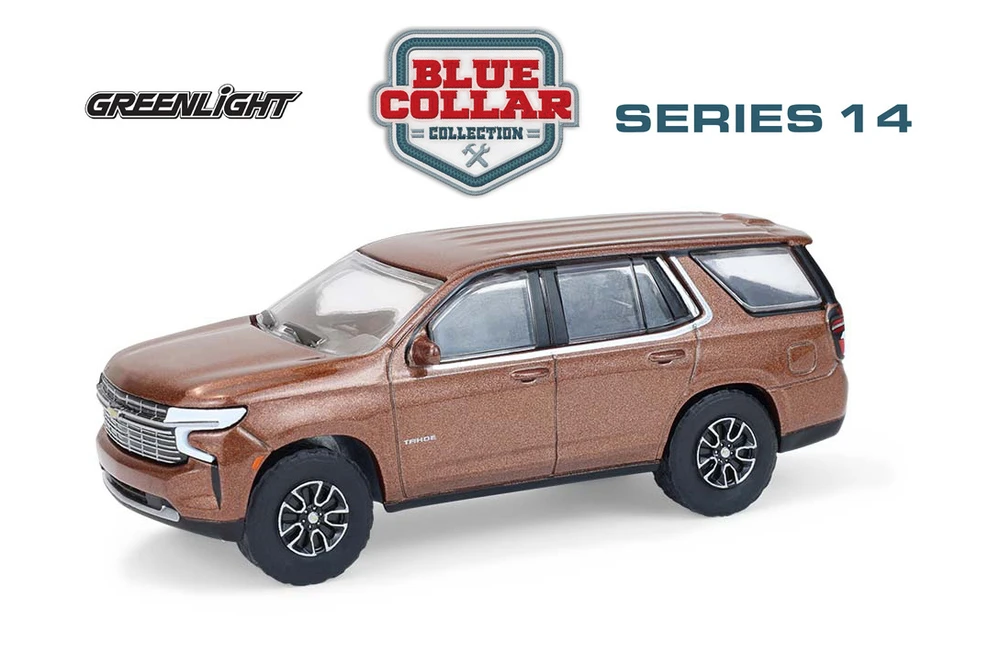 2022 Chevy Tahoe, Auburn Metallic Copper - Greenlight 35300E/48 - 1/64 Scale Diecast Model Toy Car