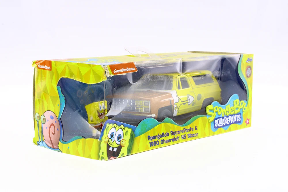 1980 Chevy Blazer K5 with Spongebob Figure,  Toys R-23829 - 1/32 scale Diecast Model Toy Car
