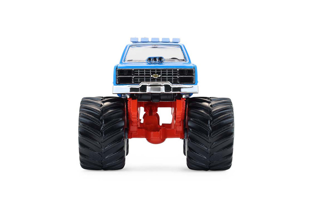 1983 Chevy C30 Monster Truck "Holman's Beast", Blue /White - Greenlight 49160B/48 - 1/64 Scale Diecast Model Toy Car