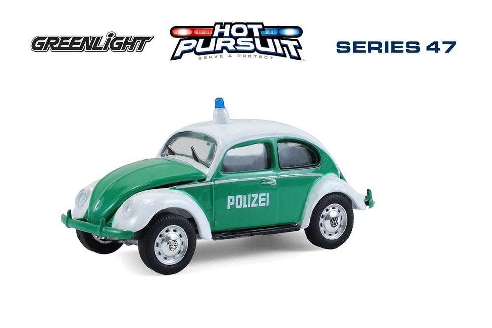 Classic Volkswagen Beetle - Koblenz, German Polizei, Green/White
