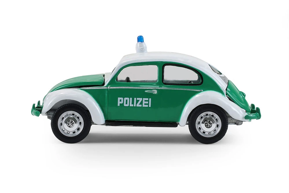 Classic Volkswagen Beetle - Koblenz, German Polizei, Green/White - Greenlight 43050A/48 - 1/64 Scale Diecast Model Toy Car