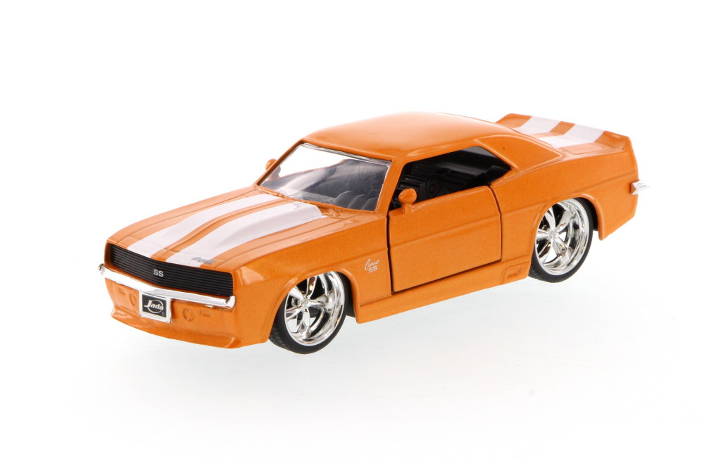 1969 Chevy Camaro, Orange w/white stripes - 96949 - 1/32
