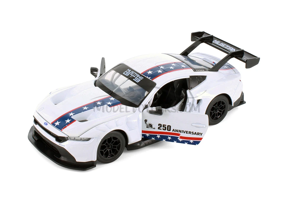 2024 Ford Mustang GT3 250th Anniversary, White - Showcasts® 661293/250 - 1/24 Scale Diecast Model Toy Car