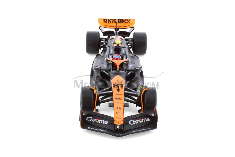 2023 McLaren MCL60 F1 "Singapore GP", #81 Oscar Piastri - Showcasts® 221290A1D - 1/24 Scale Diecast Model Toy Car