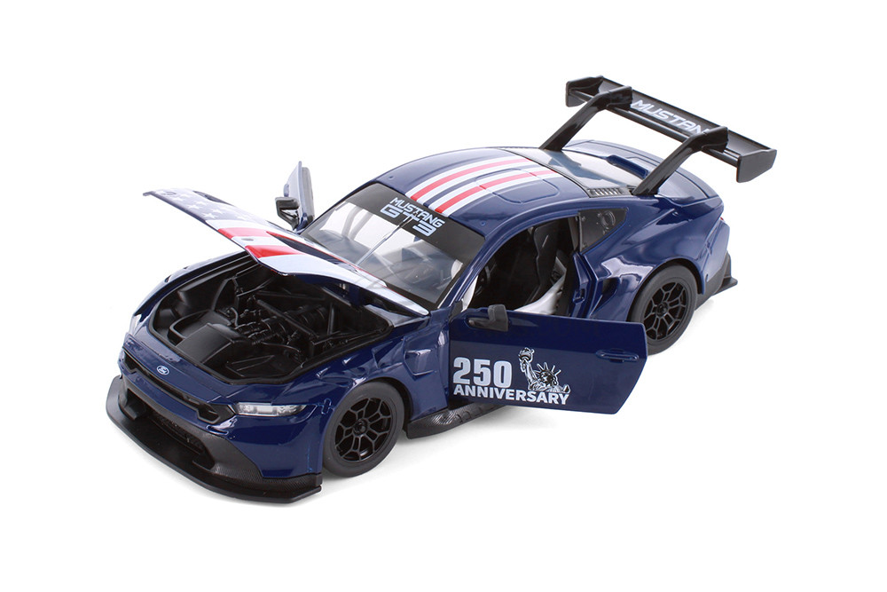 2024 Ford Mustang GT3 250th Anniversary, Dark Blue - Showcasts® 661293/250 - 1/24 Scale Diecast Model Toy Car