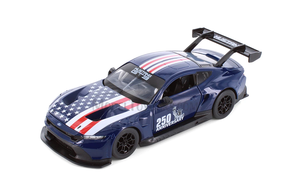 2024 Ford Mustang GT3 250th Anniversary, Dark Blue - Showcasts® 661293/250 - 1/24 Scale Diecast Model Toy Car