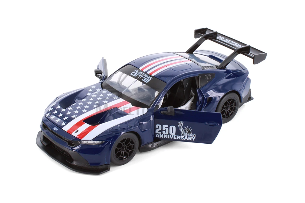 2024 Ford Mustang GT3 250th Anniversary, Dark Blue - Showcasts® 661293/250 - 1/24 Scale Diecast Model Toy Car