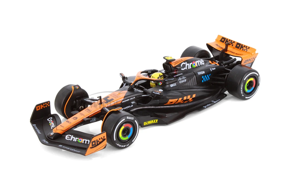 2023 McLaren MCL60 F1 "Singapore GP", #4 Lando Norris - Showcasts® 221290A1D - 1/24 Scale Diecast Model Toy Car