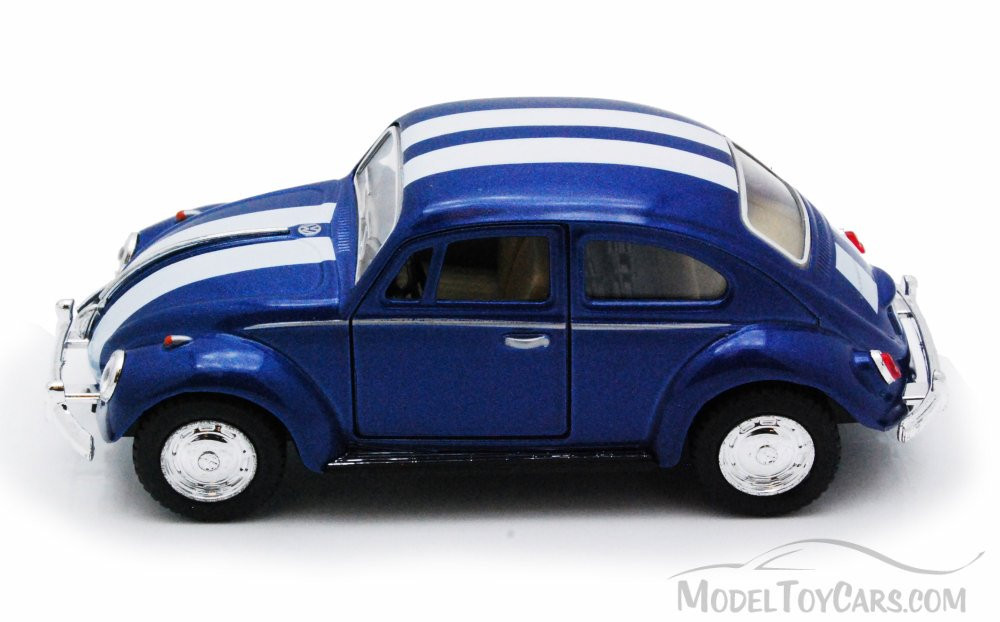 1967 Volkswagen Classical Beetle, Blue - Kinsmart 5057DWS - 1/32 Diecast Car (New, but NO BOX)