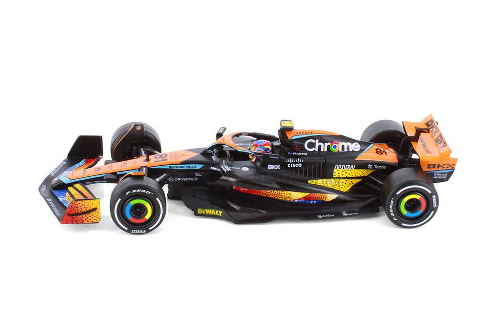 2023 McLaren MCL60 F1 "Abu Dhabi GP", #81 Oscar Piastri - Showcasts® 221290A2D - 1/24 Scale Diecast Model Toy Car