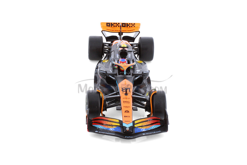 2023 McLaren MCL60 F1 "Abu Dhabi GP", #81 Oscar Piastri - Showcasts® 221290A2D - 1/24 Scale Diecast Model Toy Car