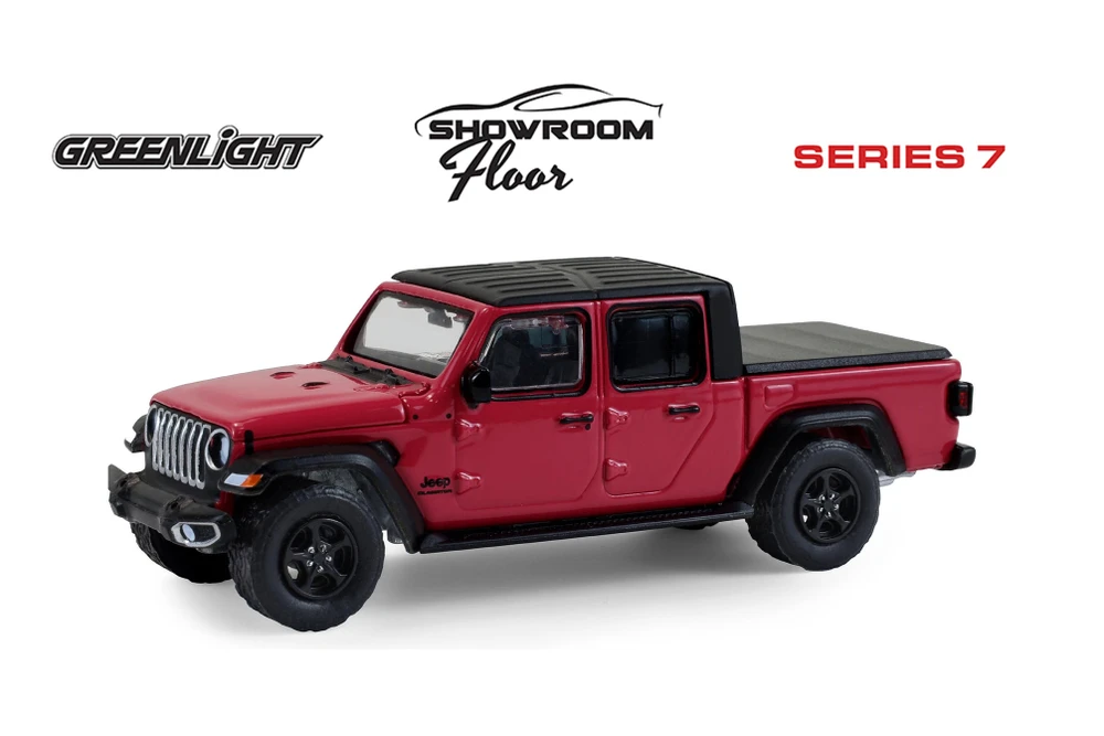 2024 Jeep Gladiator Pickup Truck, Tuscadero Pink - Greenlight 68070F/48 - 1/64 Scale Diecast Model Toy Car