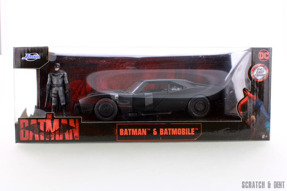 Batmobile with Batman Figure, The Batman - Jada Toys R-23862 - 1/24 scale Diecast Model Toy Car