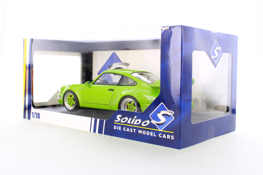 1990 Porsche 911 (964) Carrera RS "Streefighter", Green Metallic - Solido R-23871 - 1/18 Scale Diecast Model Car
