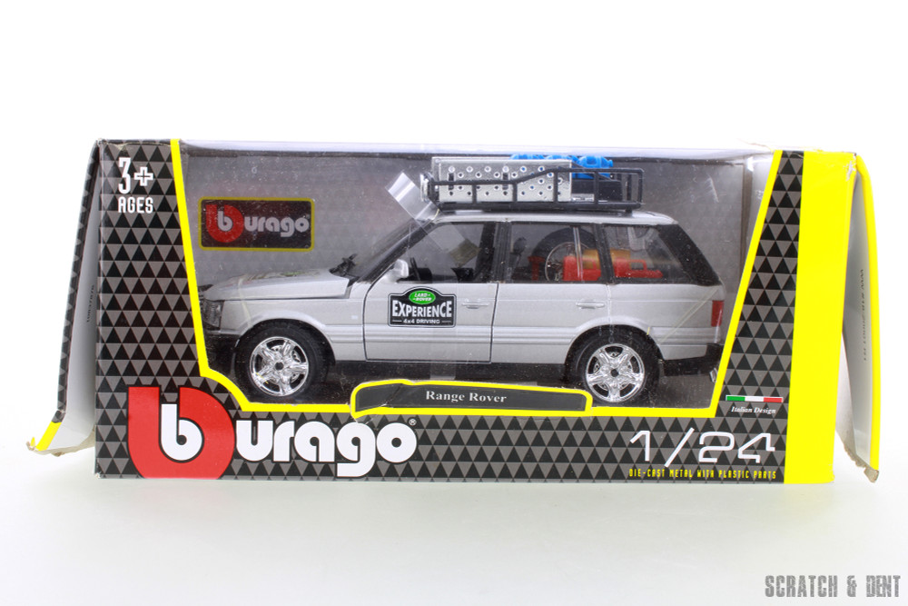 Range Rover Safari Experience SUV, Silver - Bburago R-23884 - 1/24 scale Diecast Model Toy Car