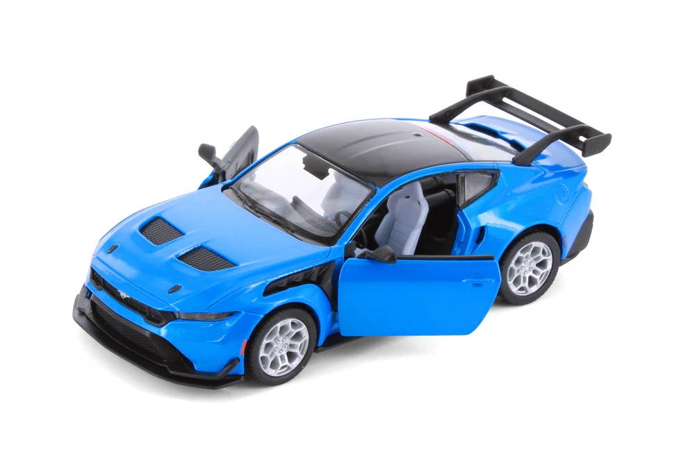 2025 Ford Mustang GTD, Blue - Kinsmart 5489D - 1/38 Scale Diecast Model Toy Car