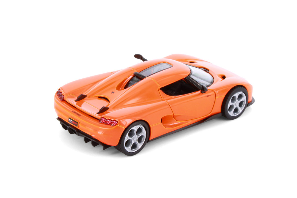 Koenigsegg CC850, Orange - Kinsmart 5485D - 1/34 Scale Diecast Model Toy Car