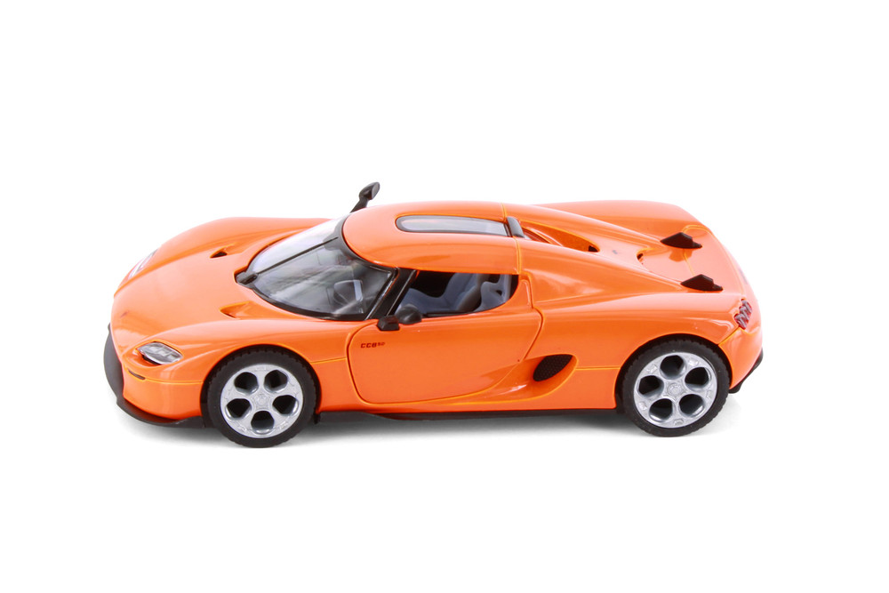 Koenigsegg CC850, Orange - Kinsmart 5485D - 1/34 Scale Diecast Model Toy Car