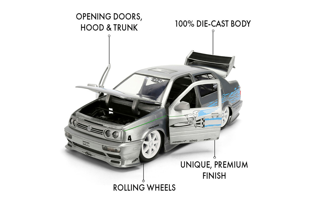 Jesse's Volkswagen Jetta - 25th Anniversary, Fast & Furious - Jada Toys 37820 - 1/24 Scale Diecast Model Toy Car