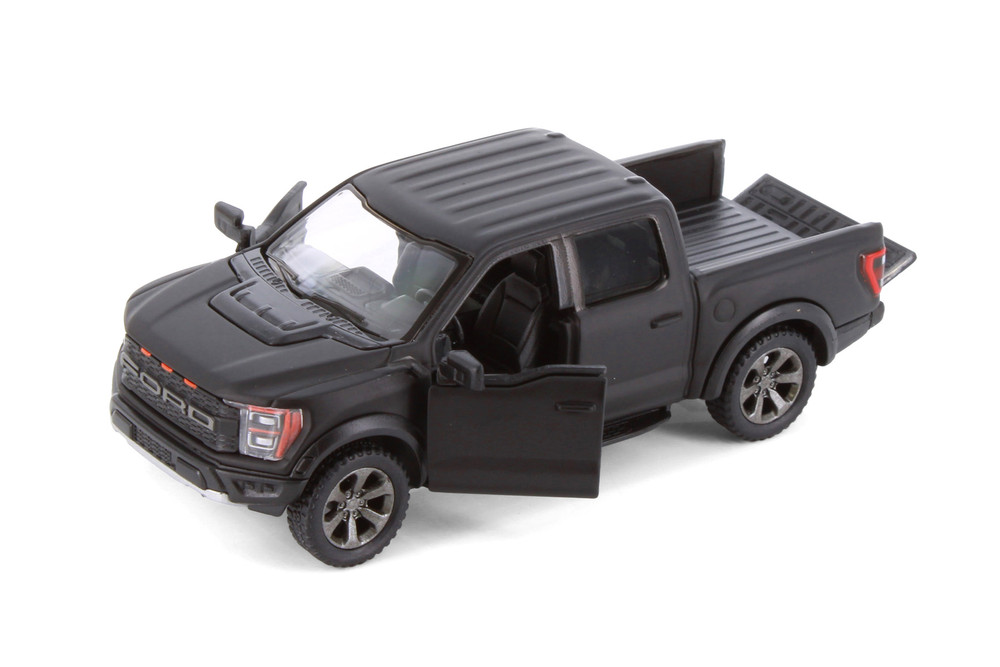 Box of 12 2022 Ford F-150 Raptor Pickup Truck, ASSTD - Kinsmart 5436DM - 1/46 Scale Diecast Model Toy Cars