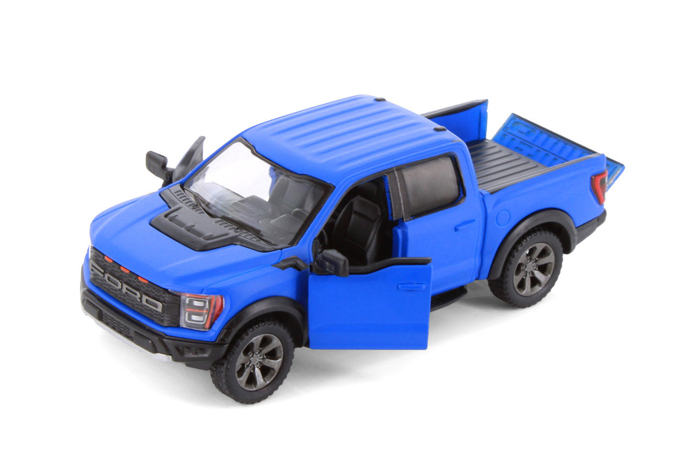 Box of 12 2022 Ford F-150 Raptor Pickup Truck, ASSTD - Kinsmart 5436DM - 1/46 Scale Diecast Model Toy Cars