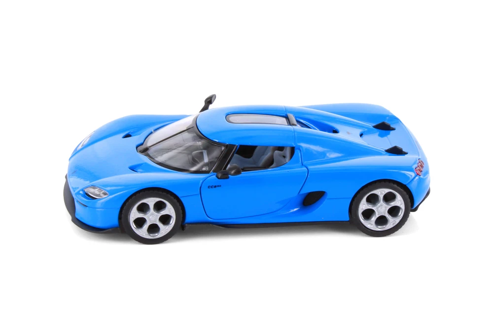 Koenigsegg CC850, Blue - Kinsmart 5485D - 1/34 Scale Diecast Model Toy Car