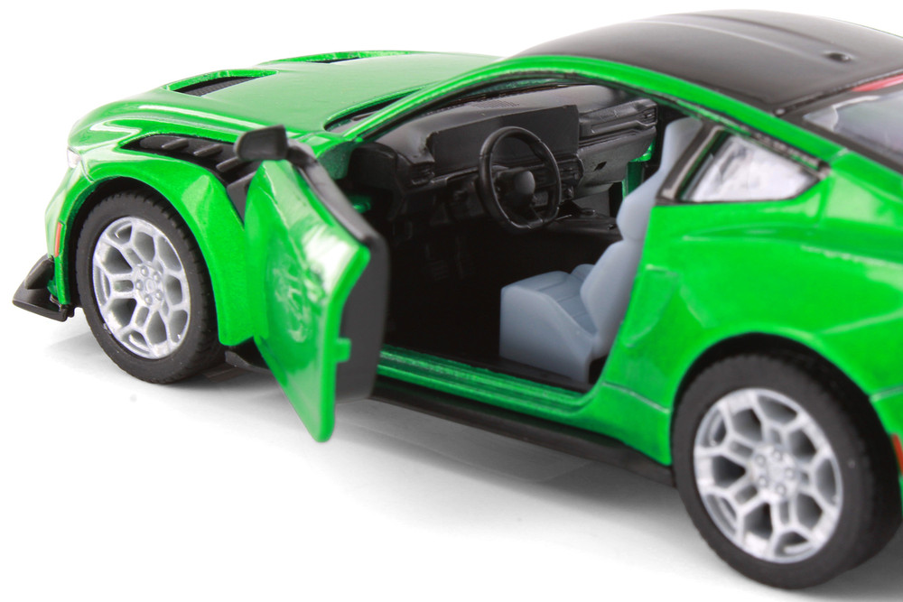 2025 Ford Mustang GTD, Green - Kinsmart 5489D - 1/38 Scale Diecast Model Toy Car