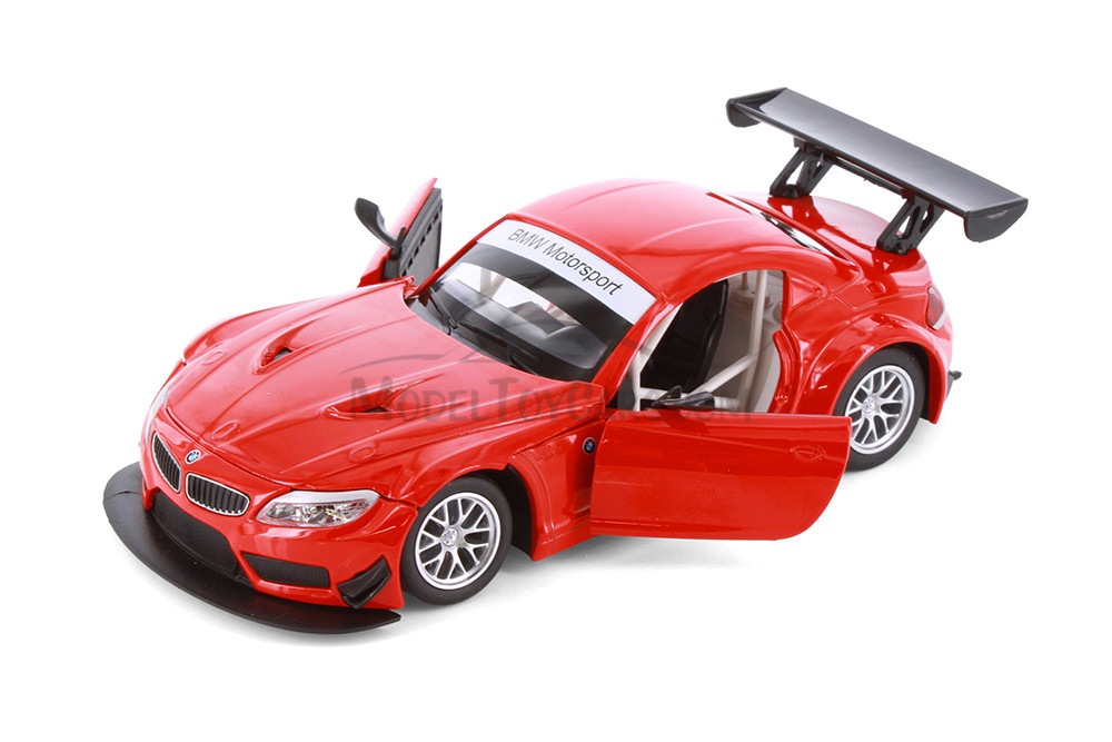 BMW Z4 GT3, Red - Showcasts® 68251/60D - 1/24 Scale Diecast Model Toy Car