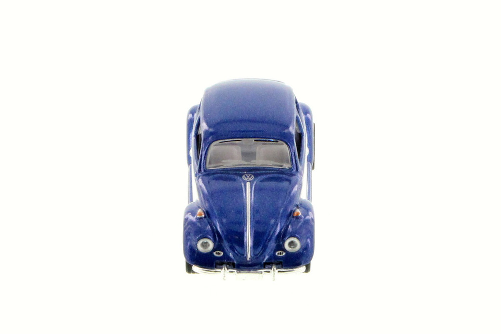1967 Volkswagen Classical Beetle Hardtop, Blue - Kinsmart 2540DC/2 - 1/64 Scale Diecast Model Toy Car