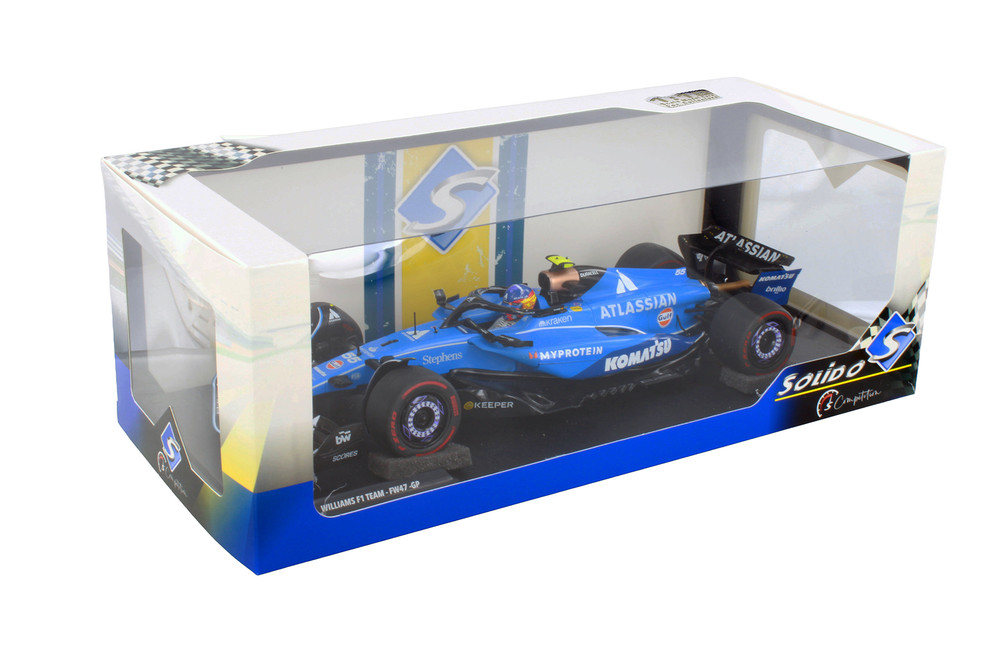 Williams F1 Team FW47 GP Australia 2025, #55 Carlos Sainz - Solido S1818802 - 1/18 Scale Diecast Model Toy Car