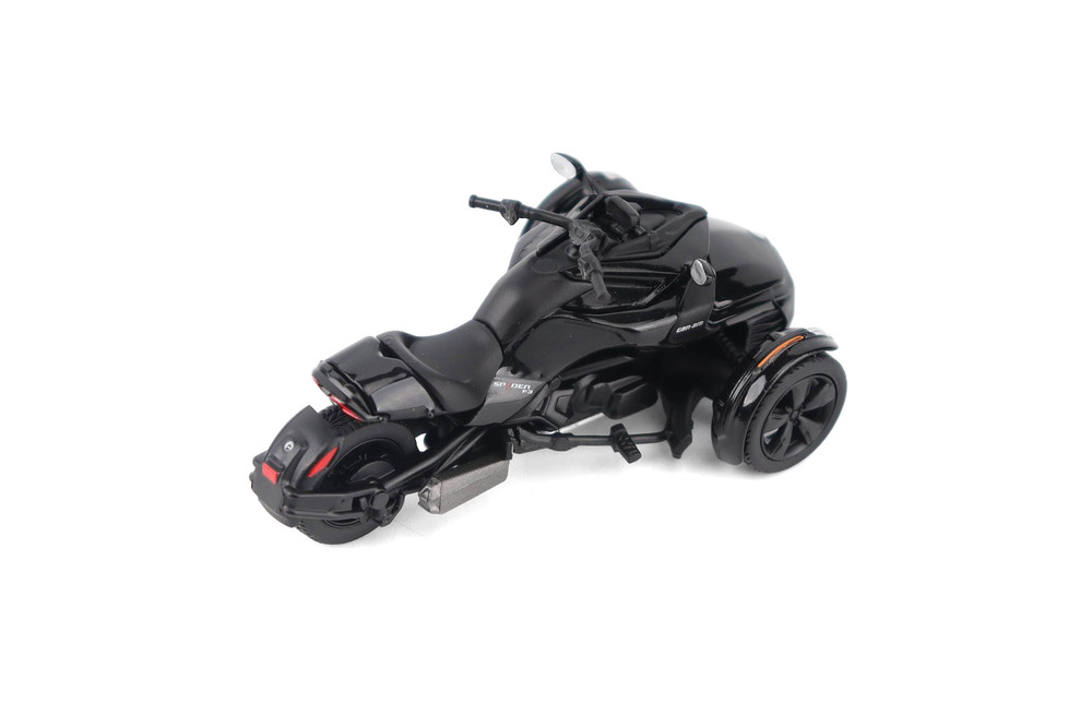 Can-Am Spyder F3 3-Wheel Motorcycle, Steel Black - Diecast Masters 60018 - 1/32 Scale Diecast Model Toy Bike