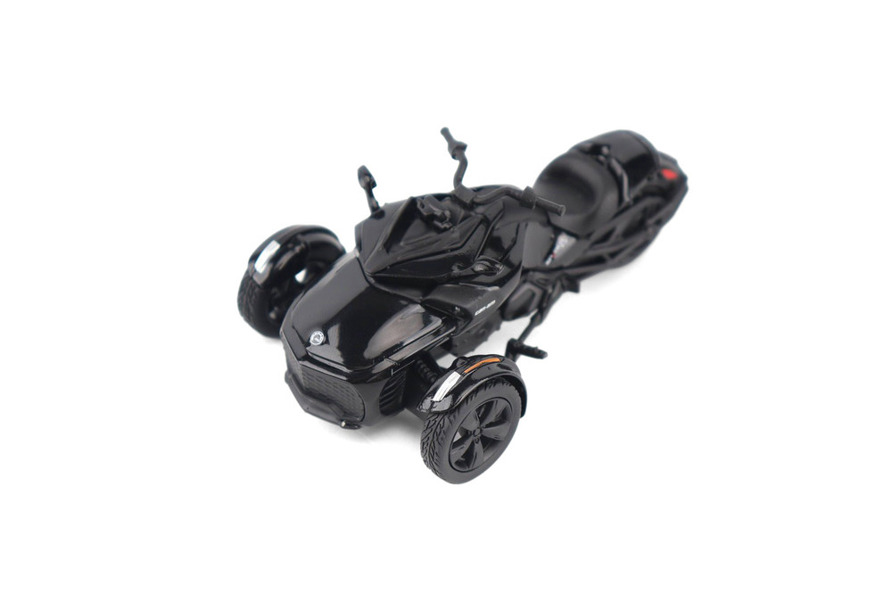 Can-Am Spyder F3 3-Wheel Motorcycle, Steel Black - Diecast Masters 60018 - 1/32 Scale Diecast Model Toy Bike