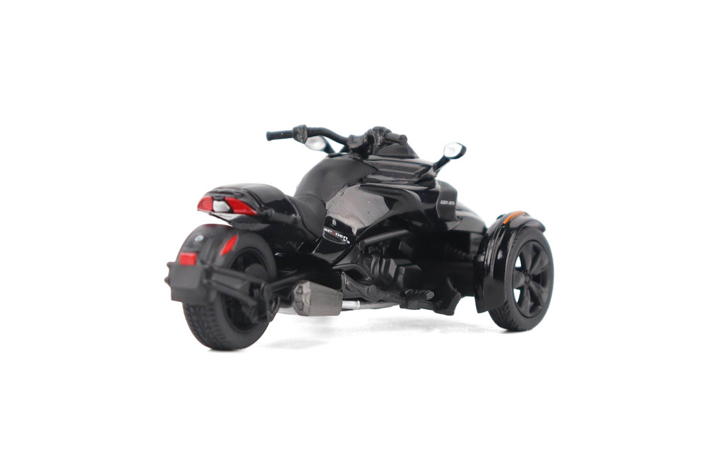 Can-Am Spyder F3 3-Wheel Motorcycle, Steel Black - Diecast Masters 60018 - 1/32 Scale Diecast Model Toy Bike