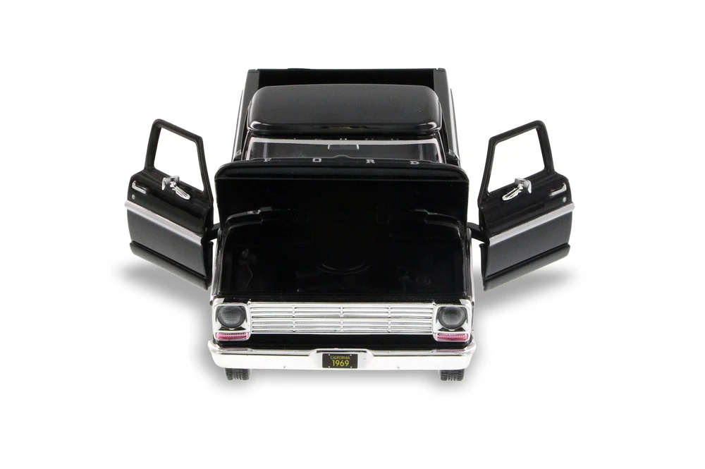 1969 Ford F-100 Pickup, Black - Showcasts 71315BK - 1/24 Scale Diecast Model Toy Car