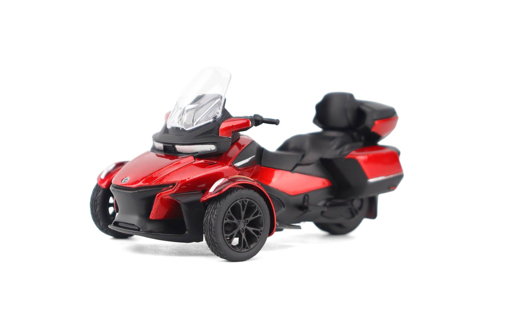Can-Am Spyder RT Limited 3-Wheel Motorcycle w/Standing Rider, Deep Marsala Red - Diecast Masters 60017 - 1/32 Scale Diecast Model Toy Bike