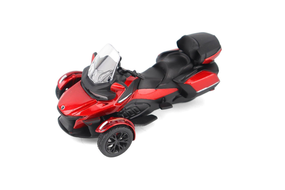 Can-Am Spyder RT Limited 3-Wheel Motorcycle w/Standing Rider, Deep Marsala Red - Diecast Masters 60017 - 1/32 Scale Diecast Model Toy Bike