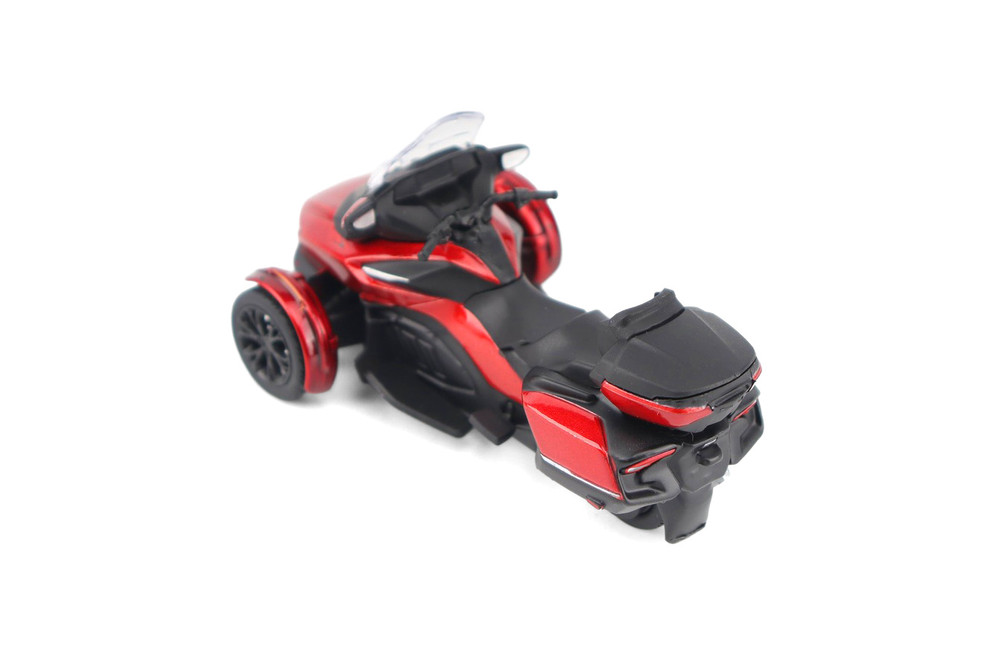Can-Am Spyder RT Limited 3-Wheel Motorcycle w/Standing Rider, Deep Marsala Red - Diecast Masters 60017 - 1/32 Scale Diecast Model Toy Bike