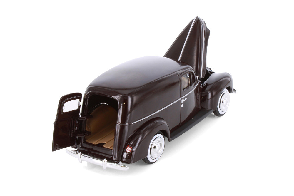 1940 Ford Sedan Delivery, Burgundy - Showcasts 77250D - 1/24 Scale Diecast Model Toy Car