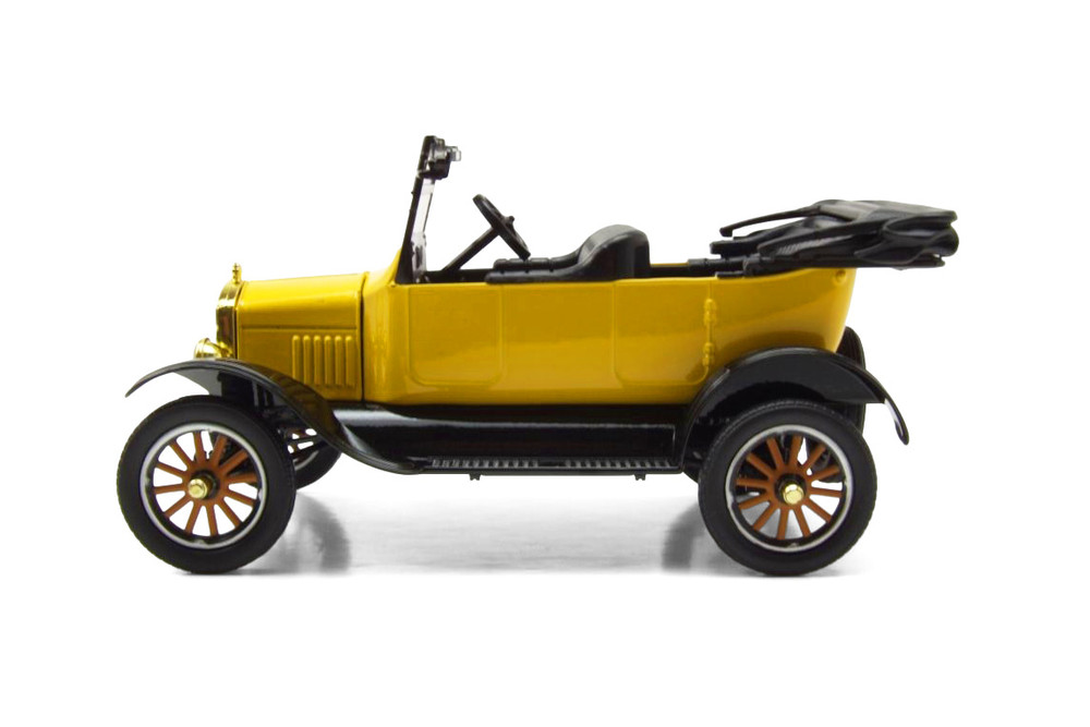 1925 Ford Model T Touring, Yellow - Motor Max 79328PTMY - 1/24 Scale Diecast Model Toy Car